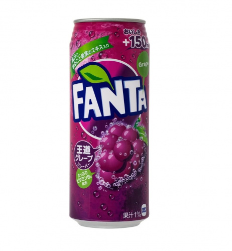 Напиток Fanta виноград, ж/б 500 мл ЯПОНИЯ
