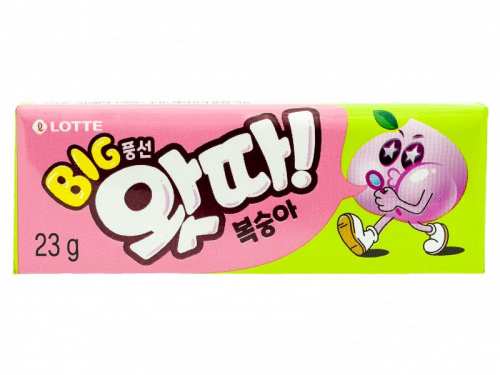 Резинка жевательная WHATTA PEACH, пластинки, 23г КОРЕЯ