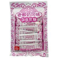 Конфеты HUIFENGYUAN соломка со вкусом клубники и йогурта 80г