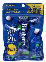 Драже Blueberry Ramune со вкусом голубики, Lotte, 50г ЯПОНИЯ