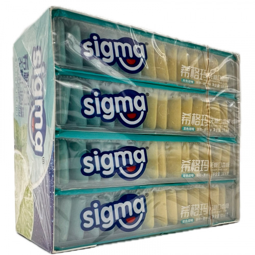Жевательная резинка без сахара SIGMA со вкусом мяты и лайма 18,6г фото 2