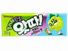 Резинка жевательная WHATTA GREEN GRAPE, пластинки, 23г КОРЕЯ