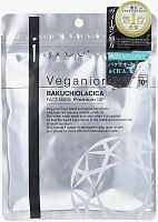 Маска StayFree Veganior "I-samu Bakuchiol&CICA" Премиум, веганская,интенсивный уход, 10шт ЯПОНИЯ