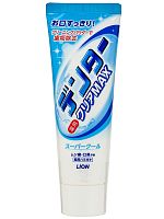 Зубная паста LION с микрогранулами "Dentor Clear MAX Super Cool"охлаждающая мята, туба 140г ЯПОНИЯ