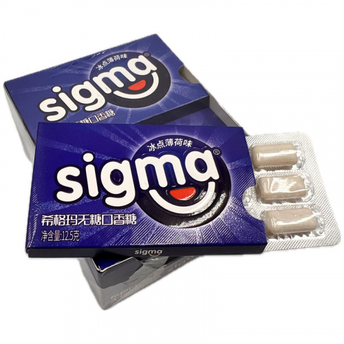 Жевательная резинка без сахара SIGMA со вкусом мяты 12,5г фото 2