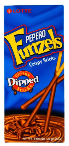 Соломка в шоколадной глазури Pepero Funzels 30 г КОРЕЯ