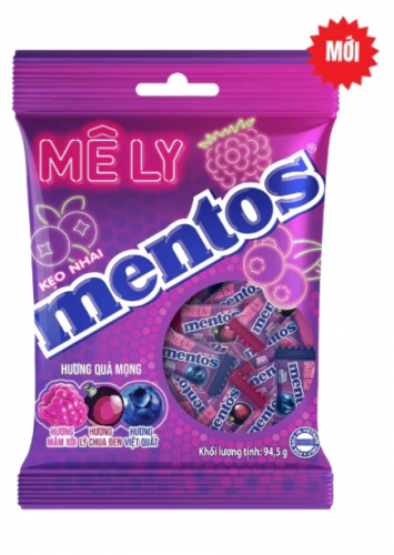 Жевательные драже Mentos со вкусом ягод (смородина, черника, малина) 94,5г ВЬЕТНАМ