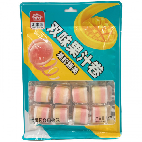 Конфеты HUIFENGYUAN со вкусом манго и персика 82г