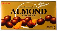 Миндаль в молочном шоколаде Almond Choco Ball 46 г КОРЕЯ