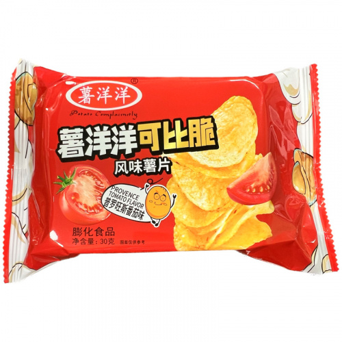 Чипсы ShuYangyang Crispy томатный вкус 30г