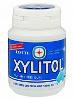 Резинка жевательная Xylitol Fresh Mint "Освежающая мята", Thai Lotte 52.2г, пл/бан ТАИЛАНД