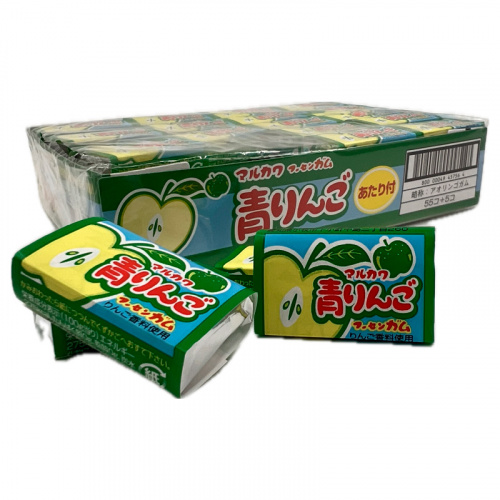 Резинка жевательная Marukawa  "Зеленое яблоко" 5,5г															