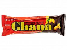 Шоколадный батончик GHANA CHOCOBAR PEANUT с орехом 45г КОРЕЯ