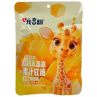 Желейные конфеты Ke Kou Fujian со вкусом манго Жираф 20г