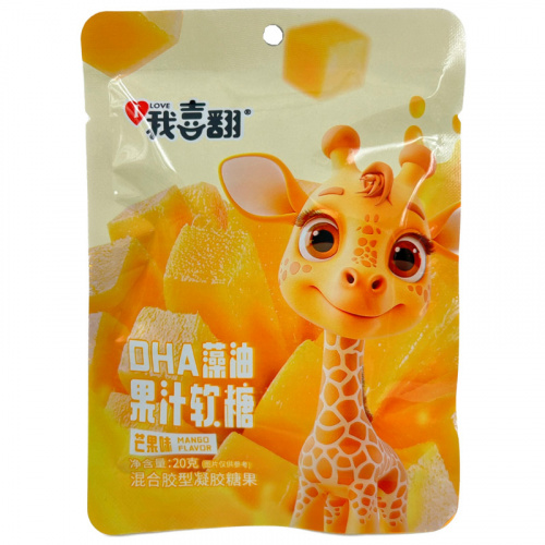 Желейные конфеты Ke Kou Fujian со вкусом манго Жираф 20г