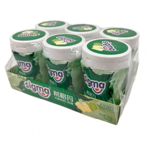 Жевательная резинка без сахара SIGMA со вкусом лайма 46г фото 2