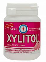 Резинка жевательная Xylitol Strawberry Mint "Клубника и мята", Thai Lotte 52.2, пл/бан ТАИЛАНД
