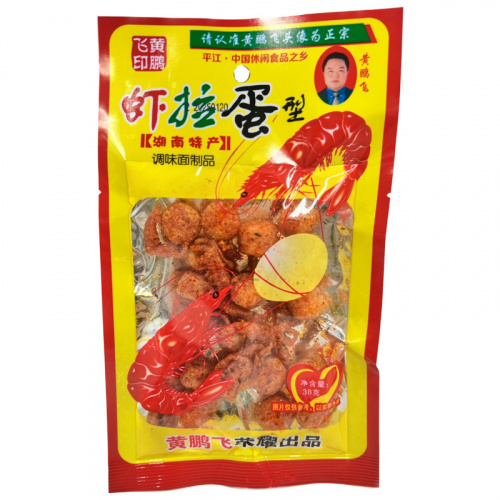 Закуска (снеки) Huang Peng Fei со вкусом креветки и яйца 38г