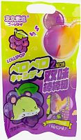 Конфета леденцовая на палочке Lolli Pop с двойным вкусом винограда Guangdong, 78г КИТАЙ