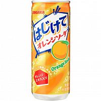 Напиток SANGARIA "Orange", со вкусом апельсина ж/б 250 мл ЯПОНИЯ