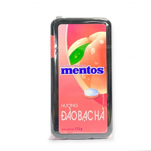 Конфеты Mentos  со вкусом персика и мяты 17,5г ВЬЕТНАМ