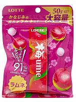 Драже Plum Ramune со вкусом сливы, Lotte, 50г ЯПОНИЯ