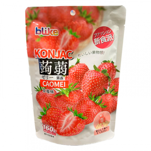 Желе мармеладное с конжаком Blike Клубника 160г
