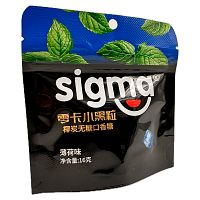 Жевательная резинка без сахара SIGMA освежающая со вкусом мяты 16г