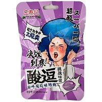 Карамель Hong Tai Kee Ujane супер кислая со вкусом винограда 22г