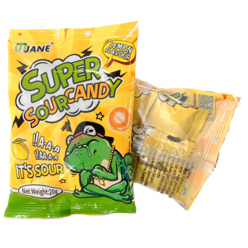 Карамель Hong Tai Kee супер кислая со вкусом лимона 20г