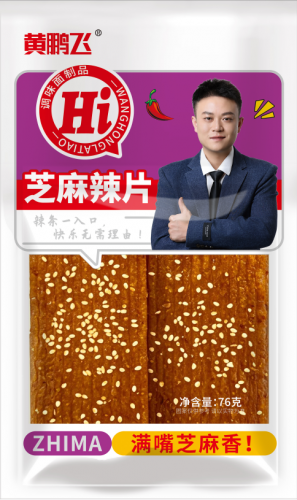 Закуска (снеки) пластины со вкусом пряностей и кунжута Нuang Peng Fei 76г