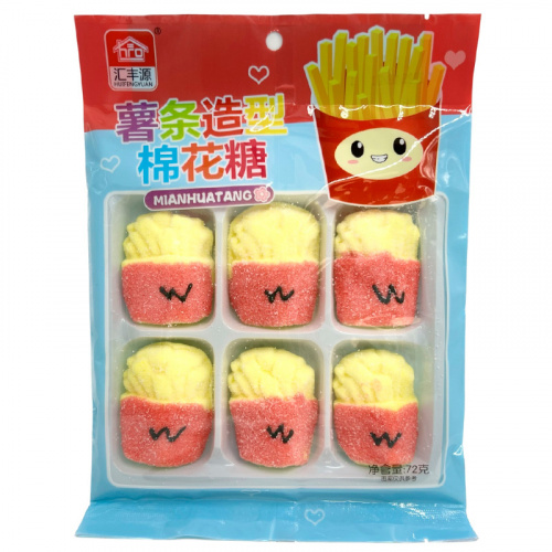 Зефир HUIFENGYUAN в форме картошки фри 72г