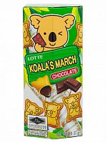 Печенье "Коала Марш" с шоколадом, Thai Lotte, 37г ТАИЛАНД