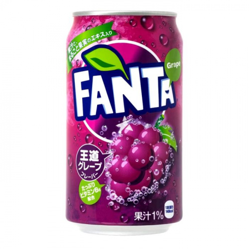 Напиток Fanta виноград, ж/б 350 мл ЯПОНИЯ